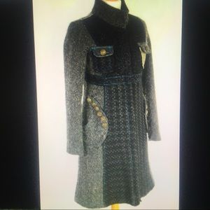 Desigual mixed tweeds coat. You will sparkle!